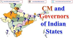 Chief Minister All State and UTs With Governor Capital
